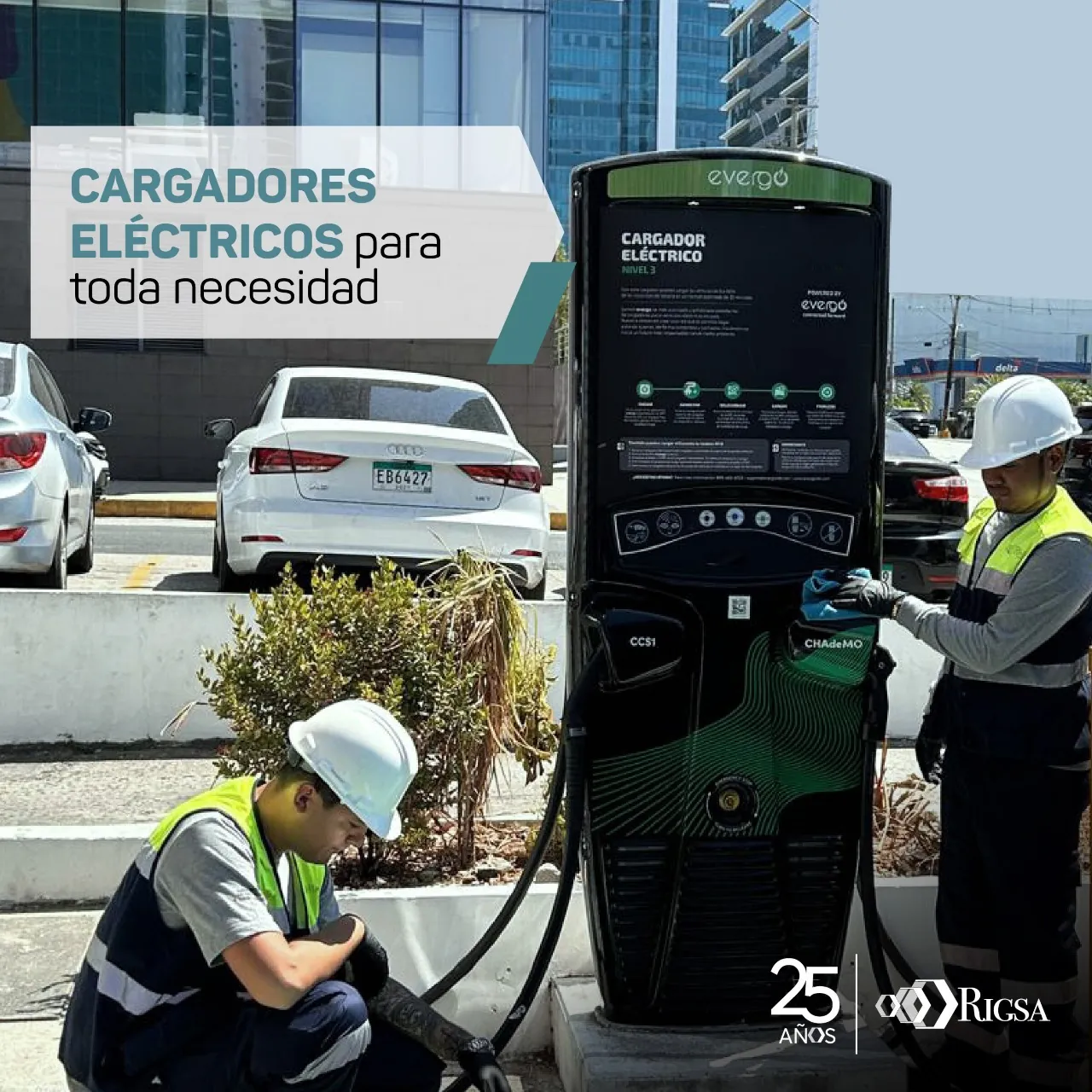 Cargador para vehículo eléctrico RIGSA