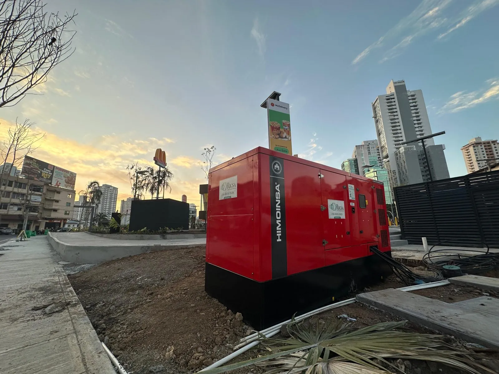 Instalación de respaldo de energía de RIGSA